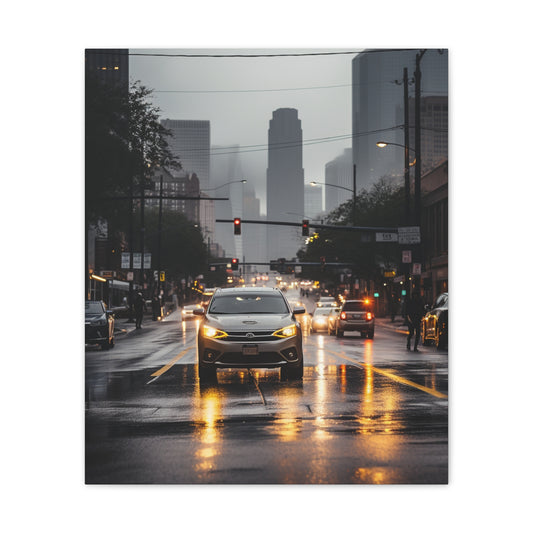 Urban Charisma: High-Resolution Vertical Canvas with Light Gray and Amber Grading